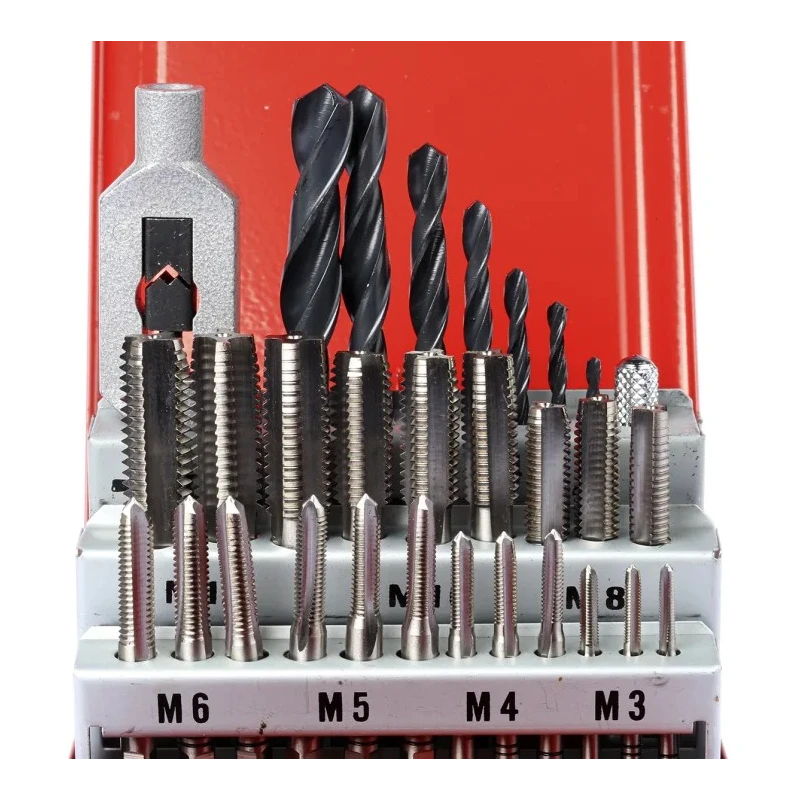 RS PRO 29 Piece HSS Metric Thread Tap and Drill Set M3 x M12 Thread Right Hand 6H Tolerance Class Hand Tap 917-2599