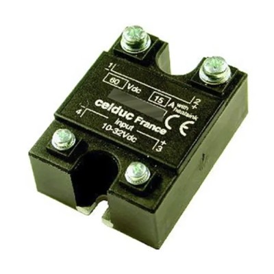 Celduc SCC Series Solid State Relay 5A Load, DIN Rail Mount, 60V DC Load, 32V DC Control SCC20506