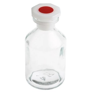 RS PRO Soda-lime Glass Narrow Neck Reagent Bottle 50ml, PE Stopper, Complies with ASTM E438, ISO 47962, US & 201-2444