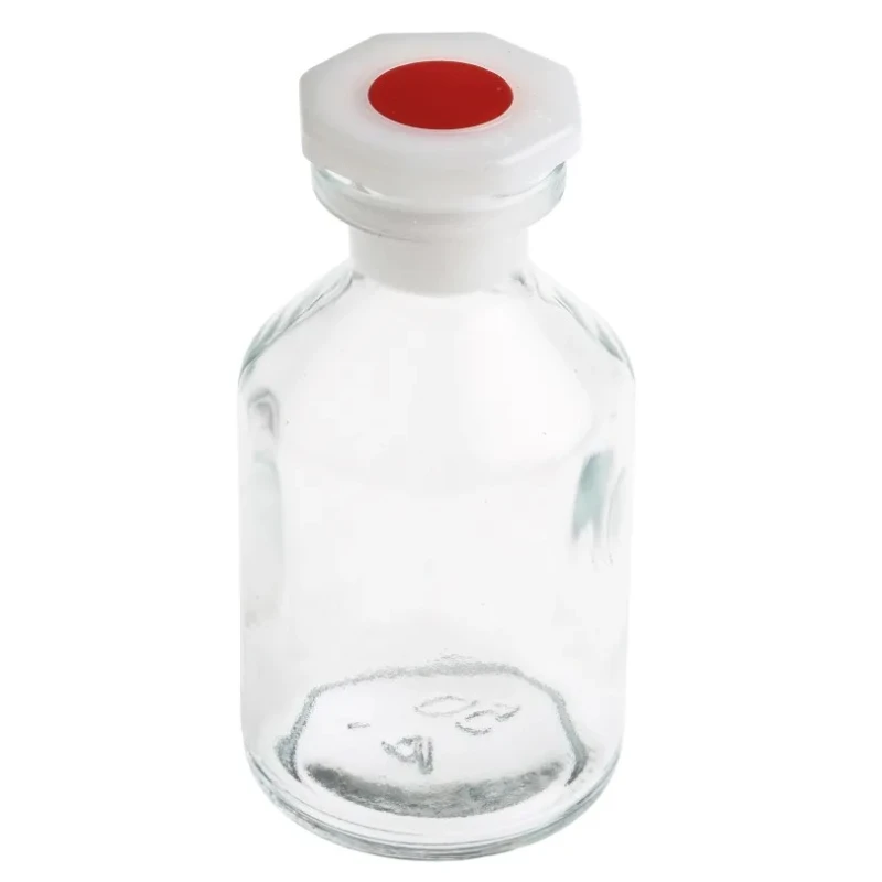 RS PRO Soda-lime Glass Narrow Neck Reagent Bottle 50ml, PE Stopper, Complies with ASTM E438, ISO 47962, US & 201-2444