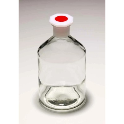 RS PRO 250ml Glass Narrow Neck Reagent Bottle Soda-lime Glass with PE Stopper 201-2446