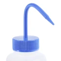 RS PRO 500ml Polyethylene Wide Neck Wash Bottle Blue Lid 201-2450