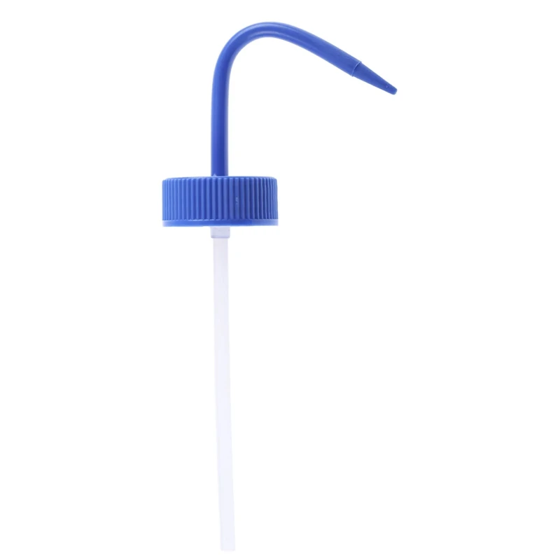 RS PRO 500ml Polyethylene Wide Neck Wash Bottle Blue Lid 201-2450