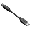 RS PRO IC Socket USB Cable Male USB Type A to Male USB Type B Black PVC Sheath 1m 201-2475