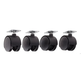 RS PRO Nylon Swivel Castor Wheel 50 kg Load Capacity 50 mm Diameter 63 mm Overall Height Model 201-2926