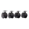 RS PRO Nylon Swivel Castor Wheel 50 kg Load Capacity 50 mm Diameter 63 mm Overall Height Model 201-2926