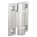 Pinet Clear Anodised Aluminium 6060-T5 Spring Hinge with Spring Loaded Pin, Screw Fixing, 67 mm x 55 mm x 4.5 mm 72-1-4222