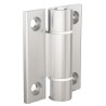 Pinet Clear Anodised Aluminium 6060-T5 Spring Hinge with Spring Loaded Pin, Screw Fixing, 67 mm x 55 mm x 4.5 mm 72-1-4222
