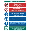RS PRO Polyvinyl Chloride Social Distancing Site Safety Sign 400mm x 300mm 201-3329