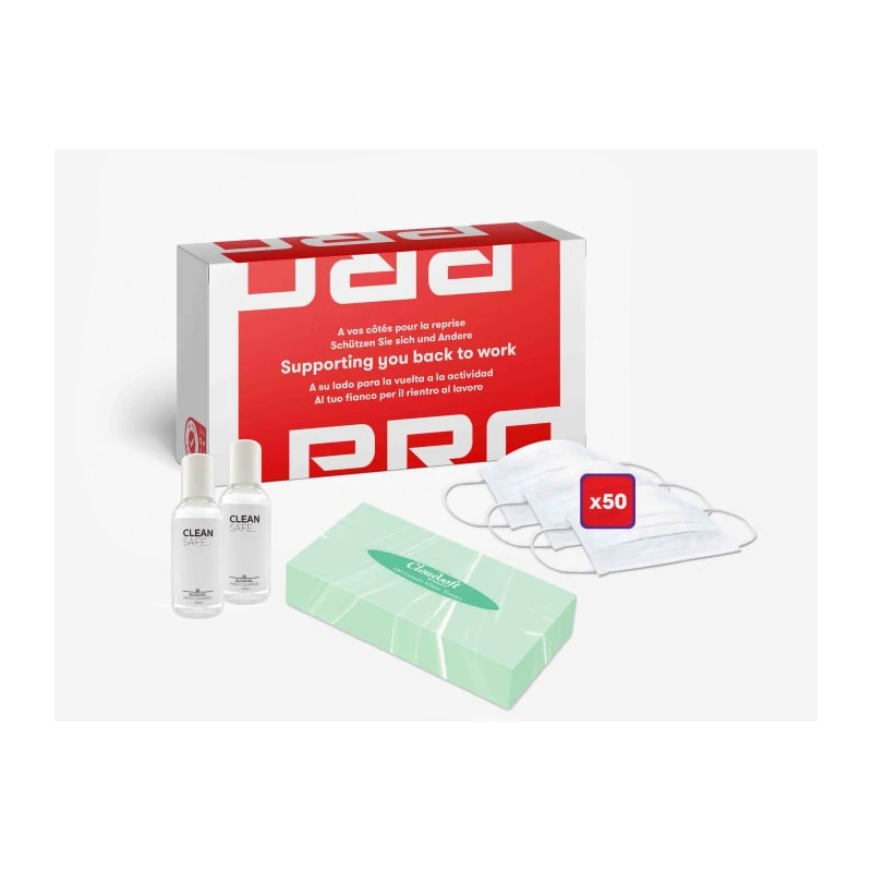RS PRO White Polyethylene Disposable 3 Ply Back to Work Hygiene Kit 53 Piece One Size 201-3411