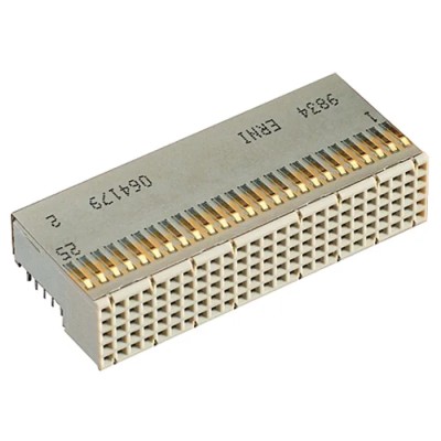 ERNI ERmet 2 mm Pitch Hard Metric Right Angle Female Backplane Connector, 22 Column, 5 Row, 110 Way 354148 / 5352152-1