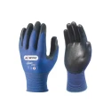 Skytec Black Blue Polyurethane Foam Coated Work Gloves Size 8 SKY12