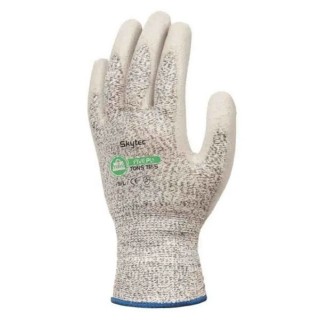 Skytec Black Green Polyurethane Work Gloves Size 9 Polyurethane Coating TNS060