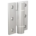 Pinet Clear Anodised Aluminium 6082-T5 Spring Hinge with Spring Loaded Pin Screw Fixing 100 mm x 82.5 mm x 5.5 mm 72-1-4258