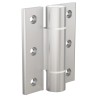 Pinet Clear Anodised Aluminium 6082-T5 Spring Hinge with Spring Loaded Pin Screw Fixing 100 mm x 82.5 mm x 5.5 mm 72-1-4258