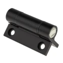 Pinet Black Anodised Aluminium 6060-T5 Spring Hinge Self-Closing with Spring Loaded Pin Screw Fixing 67mm x 55mm x 72-1-4223