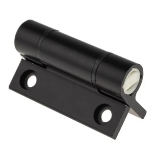 Pinet Black Anodised Aluminium 6060-T5 Spring Hinge Self-Closing with Spring Loaded Pin Screw Fixing 67mm x 55mm x 72-1-4223