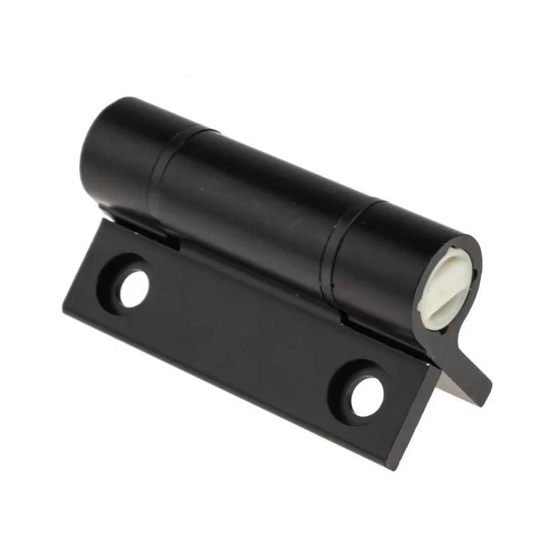 Pinet Black Anodised Aluminium 6060-T5 Spring Hinge Self-Closing with Spring Loaded Pin Screw Fixing 67mm x 55mm x 72-1-4223