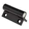 Pinet Black Anodised Aluminium 6060-T5 Spring Hinge Self-Closing with Spring Loaded Pin Screw Fixing 67mm x 55mm x 72-1-4223