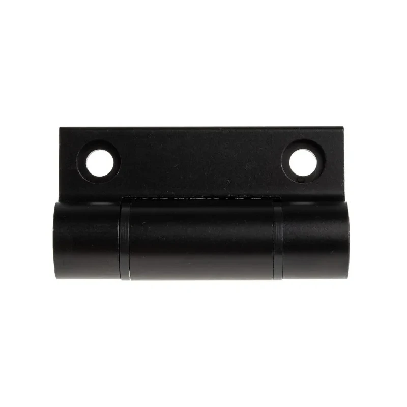 Pinet Black Anodised Aluminium 6060-T5 Spring Hinge Self-Closing with Spring Loaded Pin Screw Fixing 67mm x 55mm x 72-1-4223