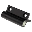 Pinet Black Anodised Aluminium 6060-T5 Spring Hinge Self-Closing with Spring Loaded Pin Screw Fixing 67mm x 55mm x 72-1-4223