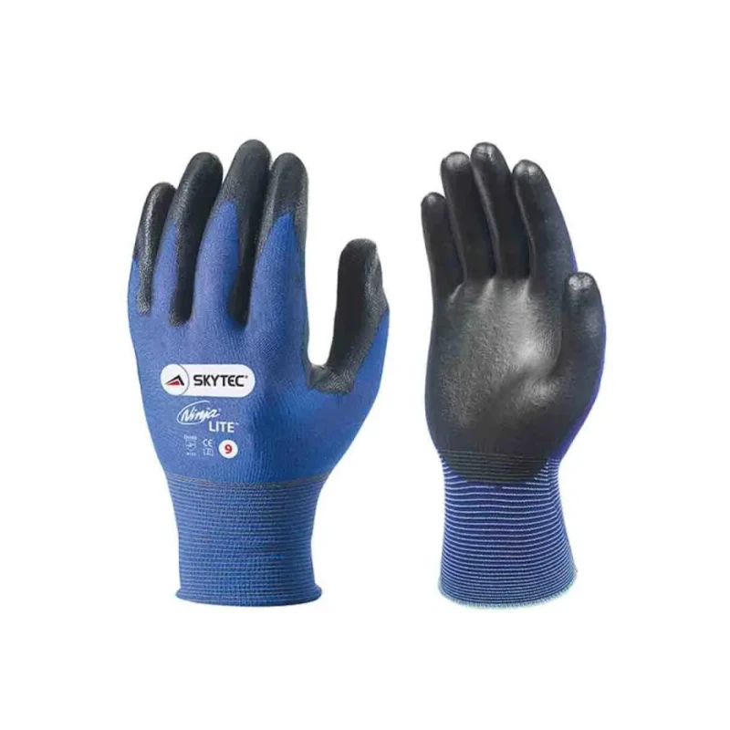 Skytec Black, Blue Polyurethane Foam Coated Work Gloves Size 10 SKY12