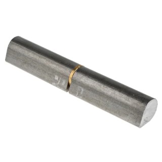 Pinet Raw Steel Flat Bullet Hinge with a Fixed Pin, Weld-on Fixing, 140 mm x 25.5 mm 14-7-3572