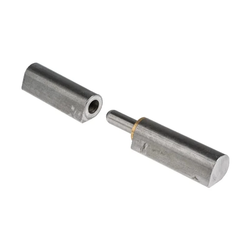 Pinet Raw Steel Flat Bullet Hinge with a Fixed Pin, Weld-on Fixing, 140 mm x 25.5 mm 14-7-3572