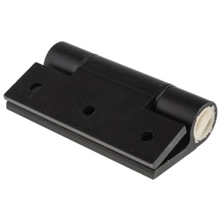 Pinet Black Anodised Aluminium 6060-T5 Spring Hinge with Spring Loaded Pin, Screw Fixing, 100mm x 82.5mm x 5.5mm 72-1-4259
