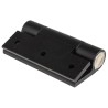 Pinet Black Anodised Aluminium 6060-T5 Spring Hinge with Spring Loaded Pin, Screw Fixing, 100mm x 82.5mm x 5.5mm 72-1-4259