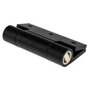 Pinet Black Anodised Aluminium 6060-T5 Spring Hinge with Spring Loaded Pin, Screw Fixing, 100mm x 82.5mm x 5.5mm 72-1-4259