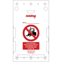 Brady Safety Forklift Tag Red on White German Language 10 Per Pack FLT-DE-ETSH-V2-A