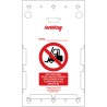 Brady Safety Forklift Tag Red on White German Language 10 Per Pack FLT-DE-ETSH-V2-A