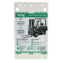 Brady Safety Forklift Tag Red on White French Language Kit with 10 Holders and Inserts FLT-FR-ETI-51-V2-A