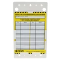 Brady Safety Forklift Tag Red on White French Language Kit with 10 Holders and Inserts FLT-FR-ETI-51-V2-A