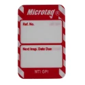 Brady Safety Microtag White on Red English Language Microtag MIC-MTI-GPI-RD-20