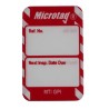 Brady Safety Microtag White on Red English Language Microtag MIC-MTI-GPI-RD-20