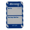 Brady Safety Inspection Tag, White on Blue, English Language, 20 Per Pack MIC-MTI-GPI-BL-20