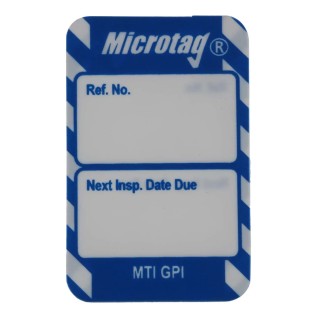 Brady Safety Inspection Tag, White on Blue, English Language, 20 Per Pack MIC-MTI-GPI-BL-20