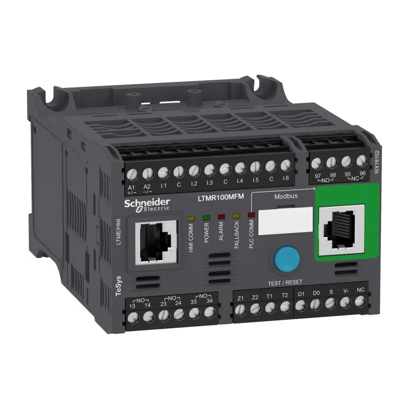 Schneider Electric TeSyS T Motor Controller, 26V, 30W, 3 Phase, DIN Rail Mount, IP20 LTMR100MFM