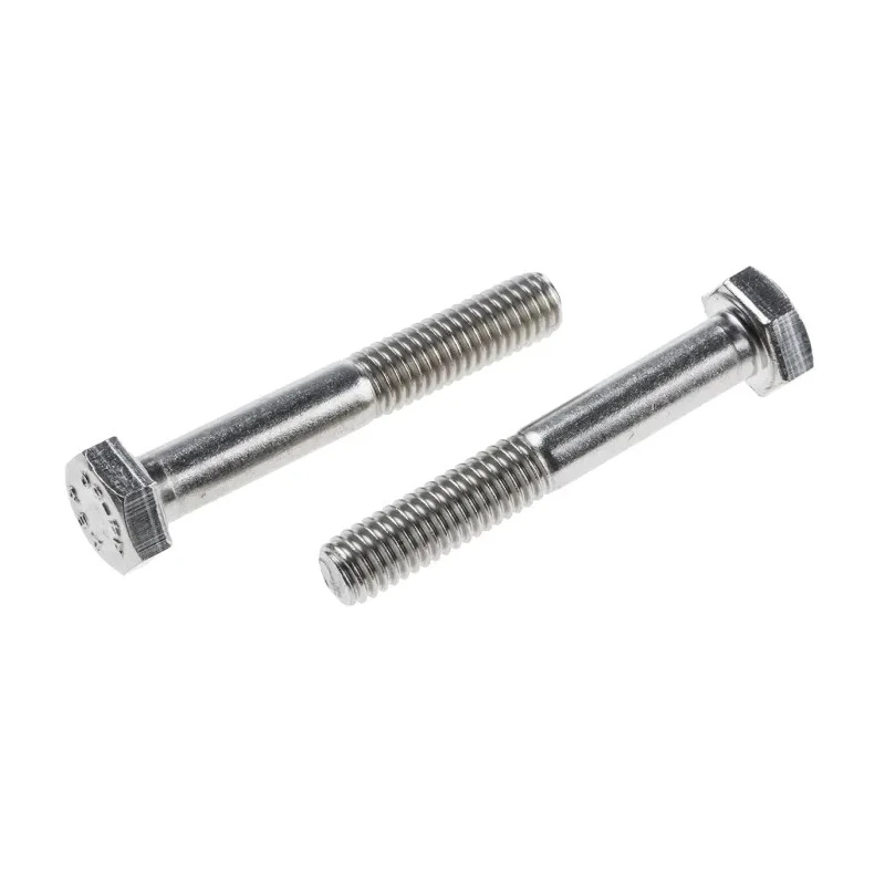 RS PRO Plain Stainless Steel Hex Bolt M6 x 40 mm 304 Grade DIN 931 917-6226