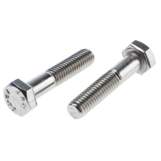 RS PRO Stainless Steel Hex Bolt M6 x 30 mm, Grade 304, Plain Finish, DIN 931 917-6229
