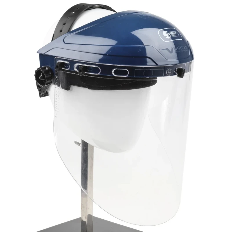 Penta Clear Polycarbonate Face Shield with Brow Guard, Anti-Mist Coating, Anti-Fog, Impact Resistant E24