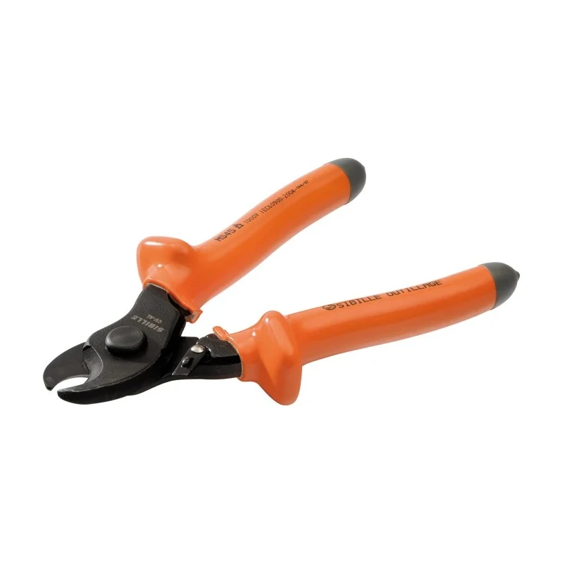 Penta 1000V Approved Flush Cable Cutter 195mm Overall Length, Steel Jaw, Rubber Grip MS45
