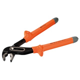 Penta 2-Piece Curved Water Pump Plier Set 250mm Overall Length Alloy Steel Chrome Finish VDE 1000V Approved MS27250