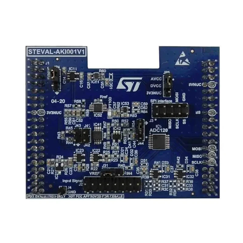 STMicroelectronics Evaluation Board with ADC120 12-bit 8-Channel Analog-to-Digital Converter STEVAL-AKI001V1