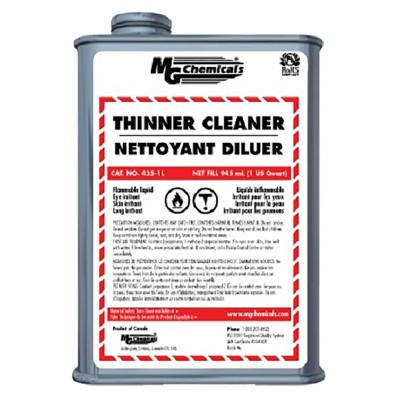MG Chemicals Transparent Acetone Conformal Coating Thinners 1 L Tin 4351-1L