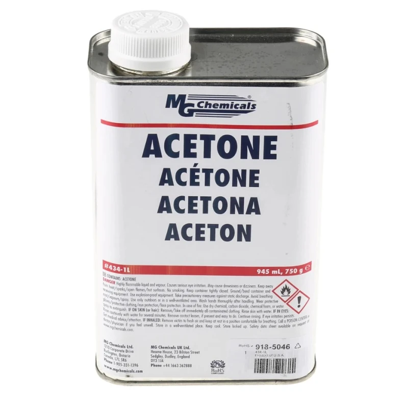 MG Chemicals Acetone Solvent Liquid 1 L Can United States 434-1L