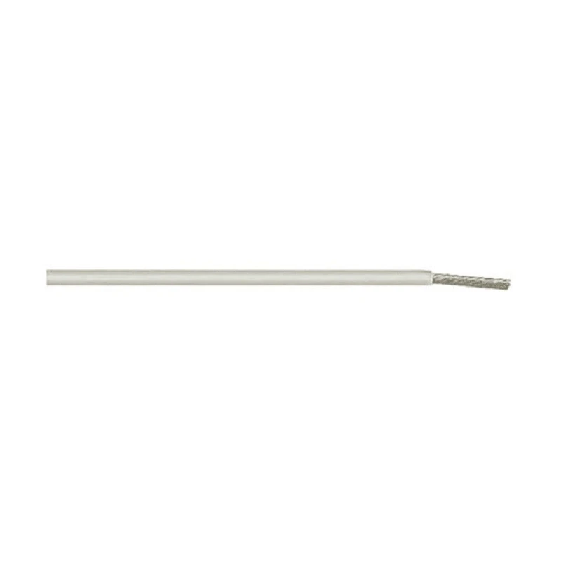 TE Connectivity 55A Series White Hook Up Wire 22 AWG 19x34 AWG Core Strands 100 m Ethylene 55A1111-22-9-9