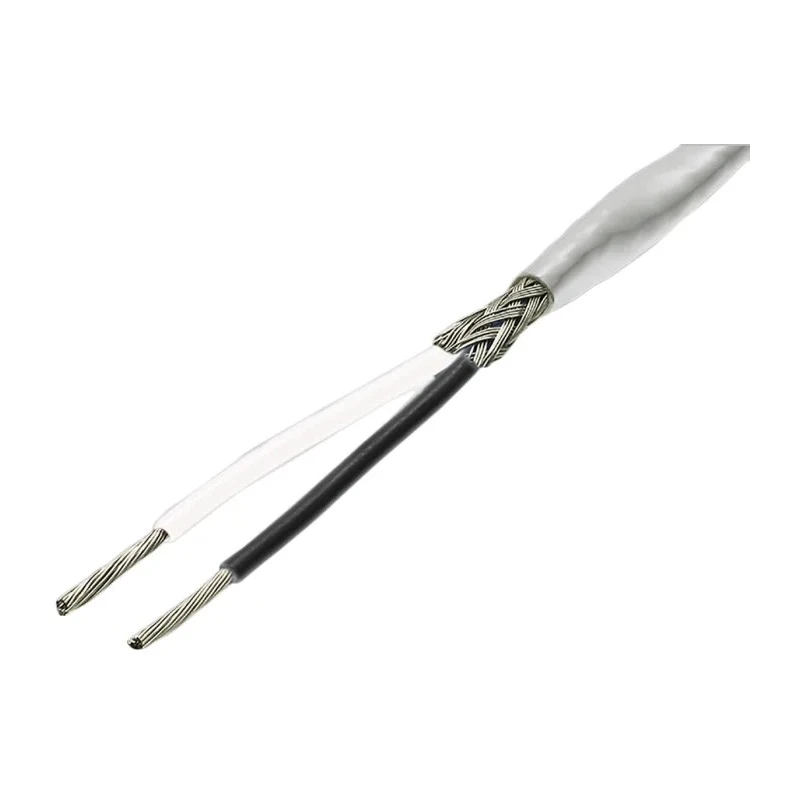 TE Connectivity 55A Series Black, White 36 AWG Hook Up Wire, 24 AWG, 19x36 AWG Core Strands, 100 m Length 55A1121-24-0/9-9